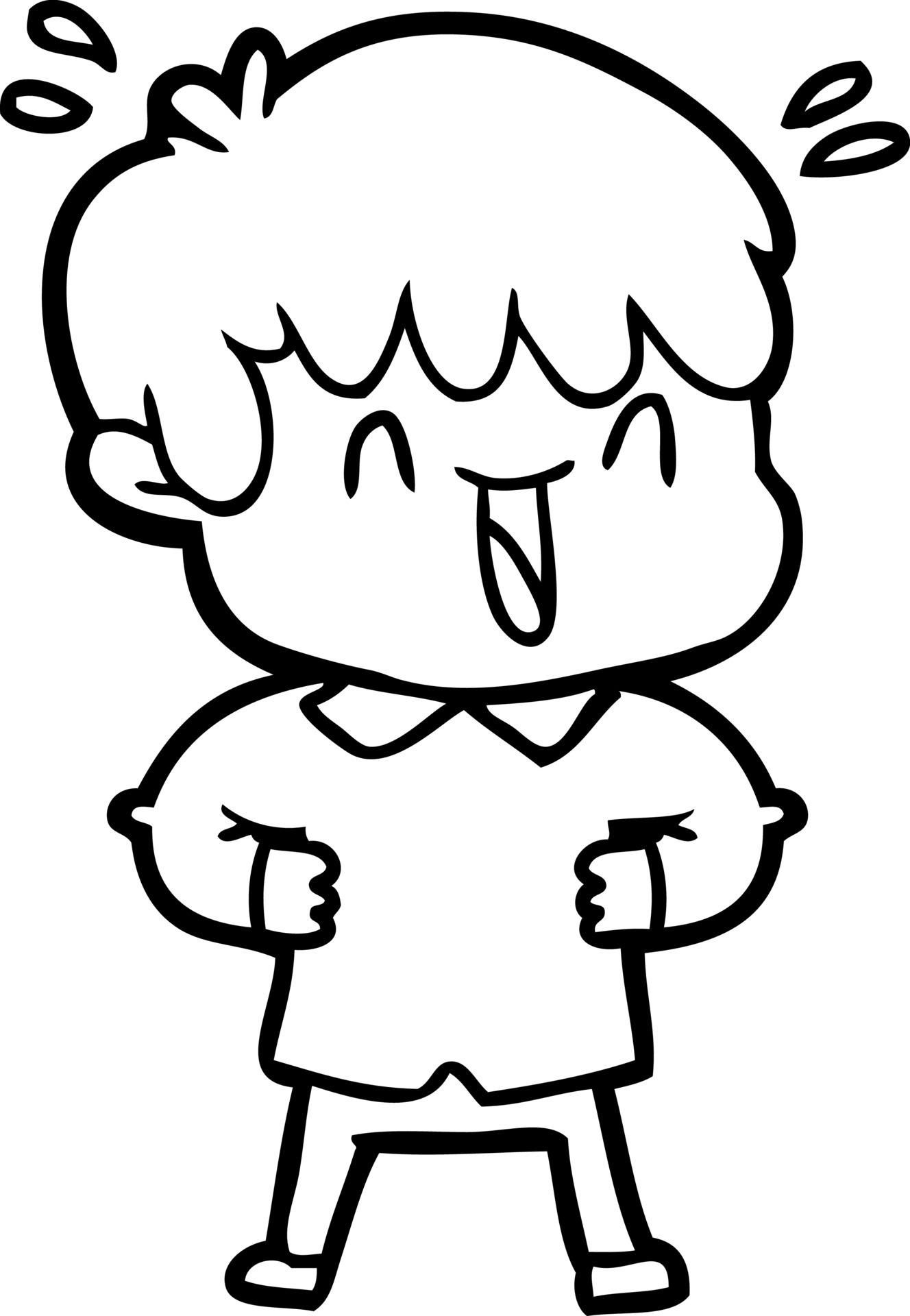 cartoon laughing boy 12305566 Vector Art at Vecteezy