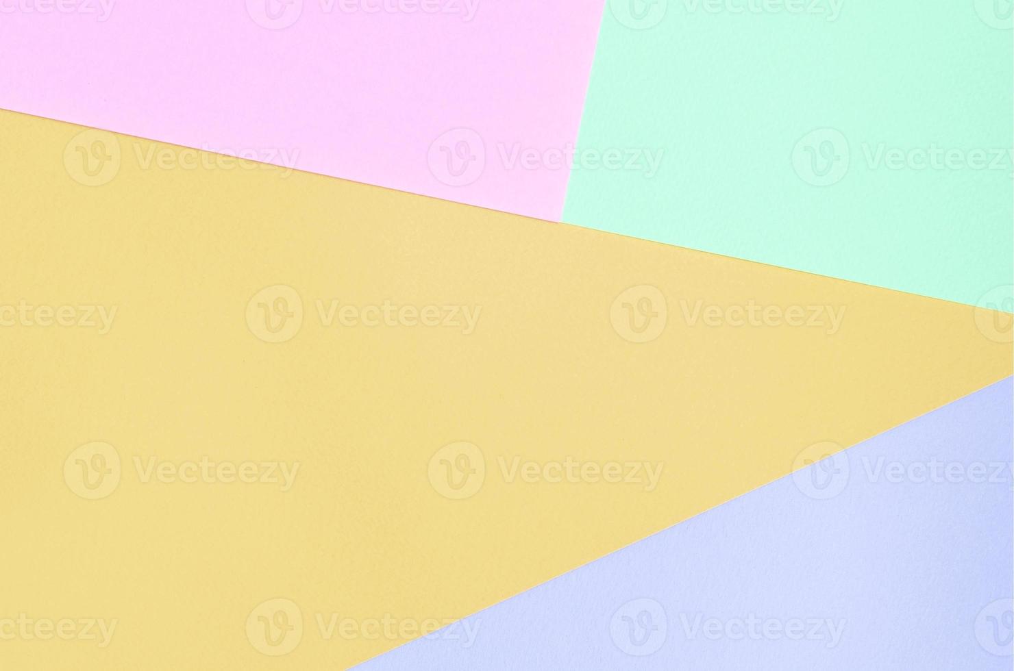 Texture background of fashion pastel colors. Pink, violet, orange and blue geometric pattern papers. photo