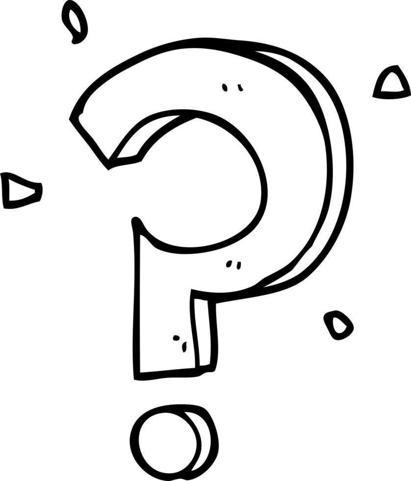 cartoon question mark vector