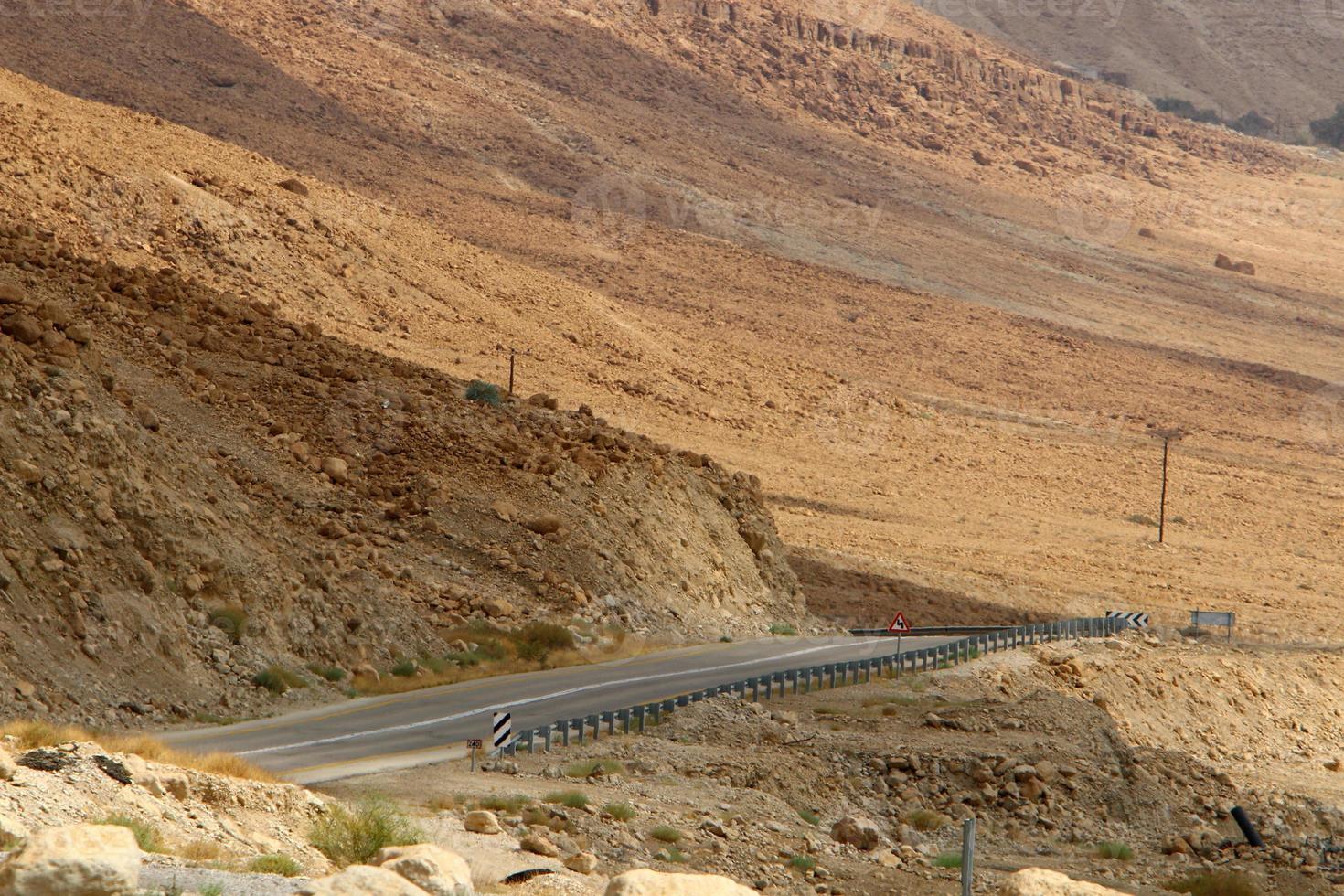 Highway in Israel from north to south photo