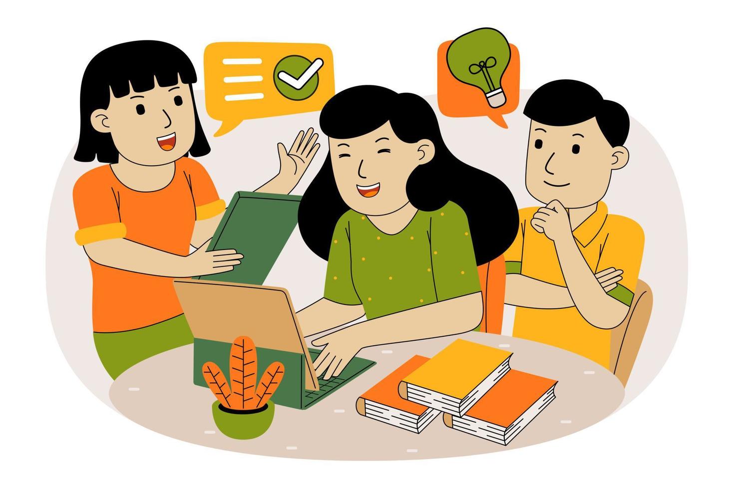 Teamwork Vector Illustration