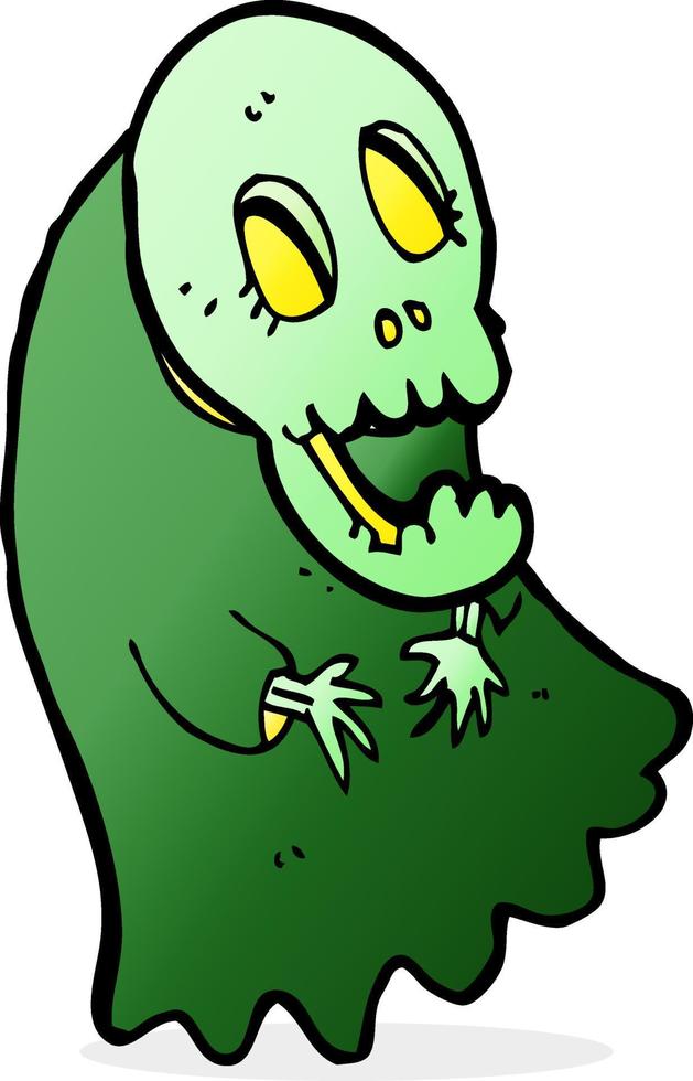 cartoon spooky ghoul vector