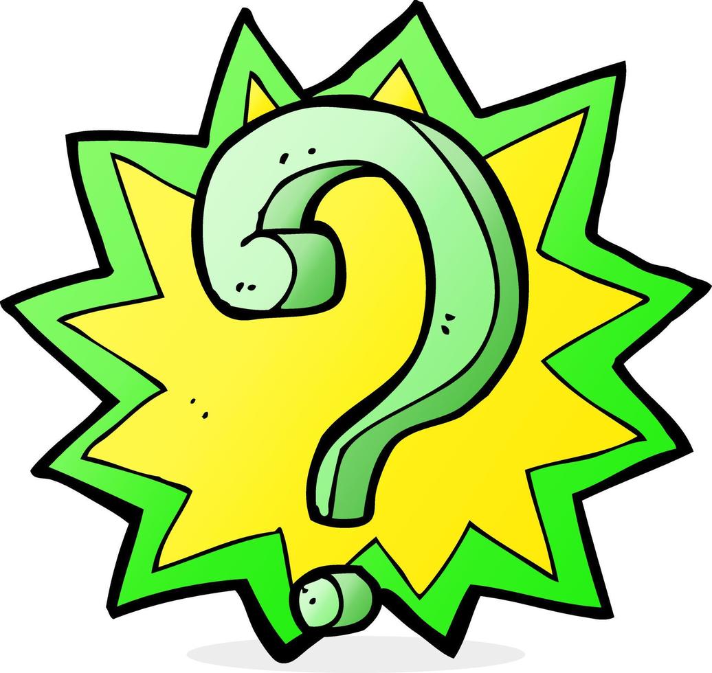 cartoon question mark vector