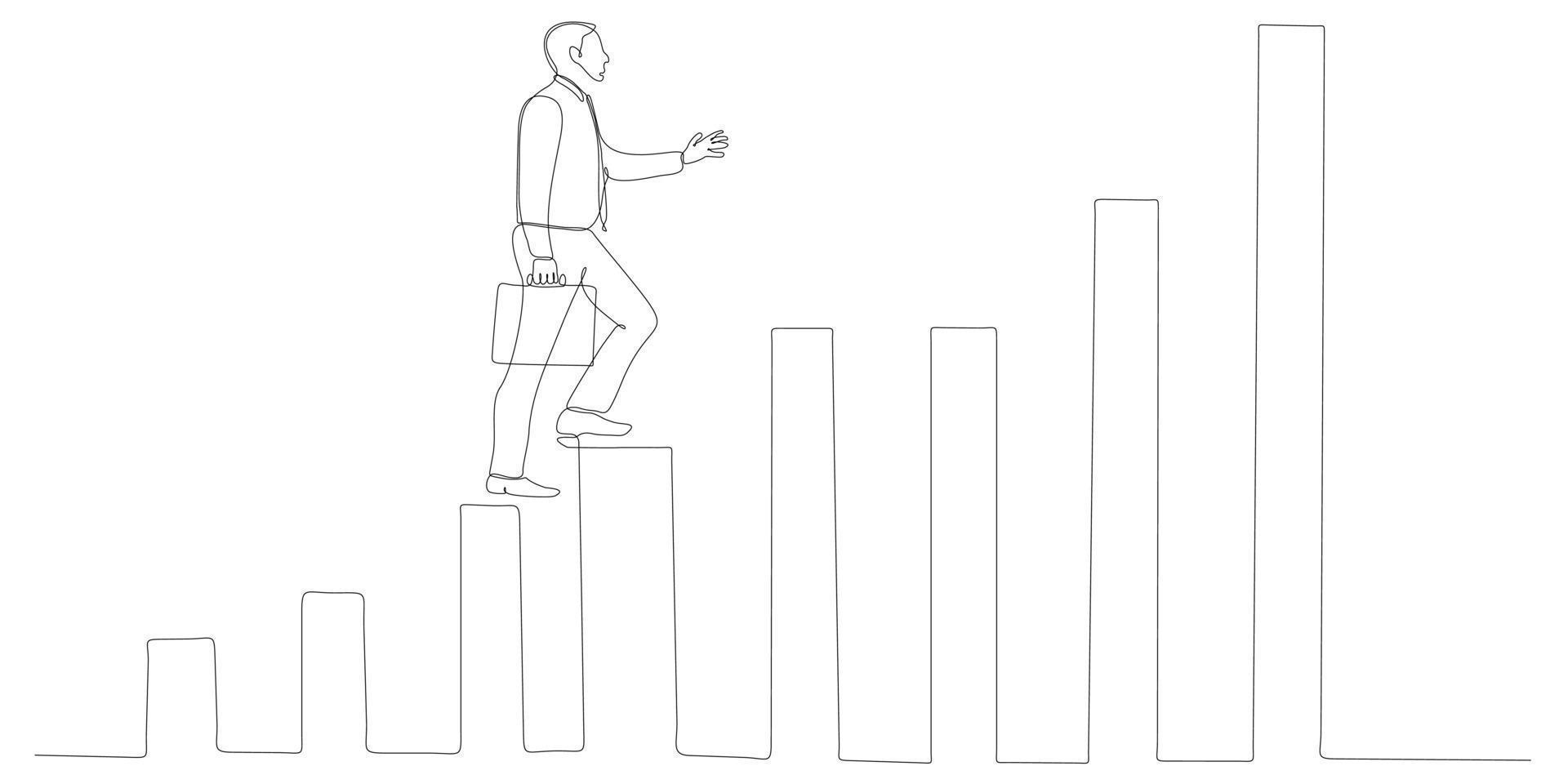 continuous line art vector