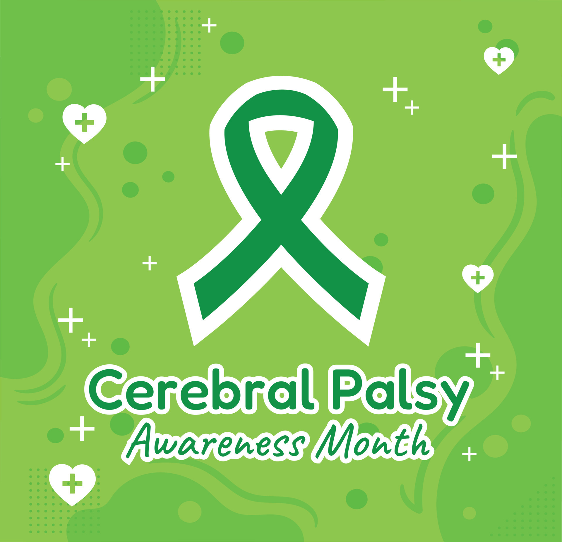 cerebral palsy awareness month 12307767 Vector Art at Vecteezy