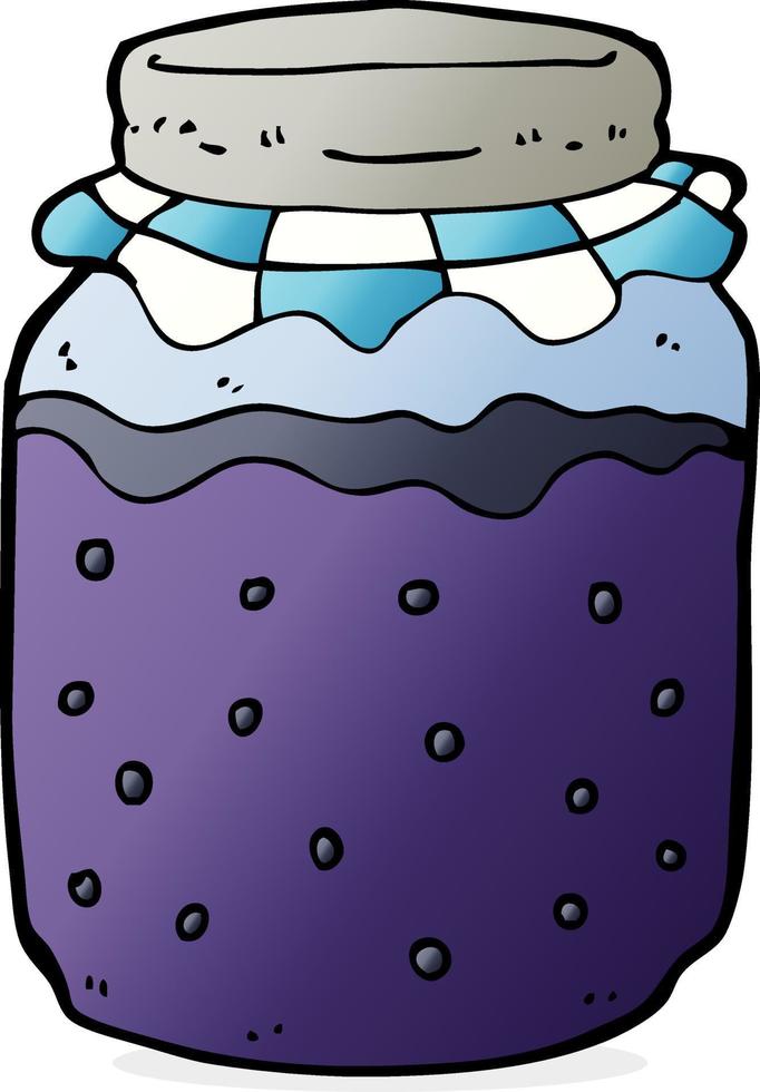 cartoon jam jar vector