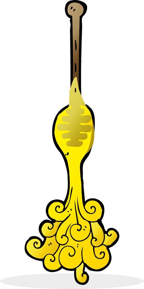 cartoon honey dipper vector