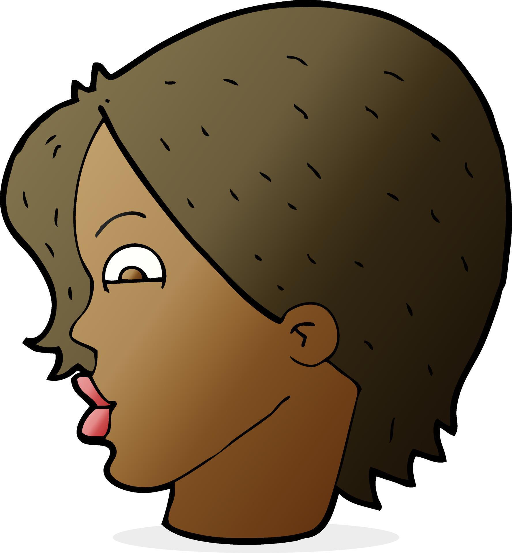 cartoon female face 12308298 Vector Art at Vecteezy