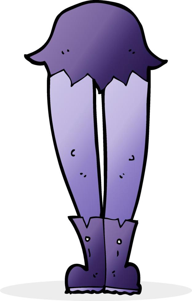 cartoon vampire legs vector