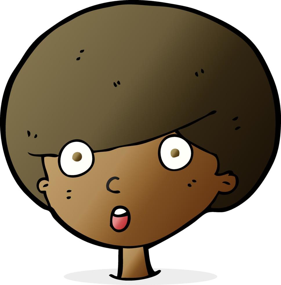 cartoon surprised boy vector