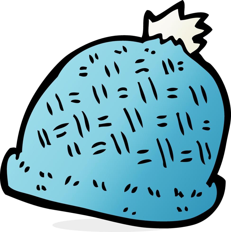 cartoon winter hat vector