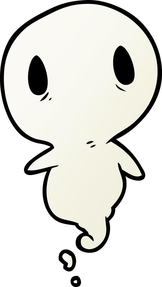 cute cartoon ghost vector