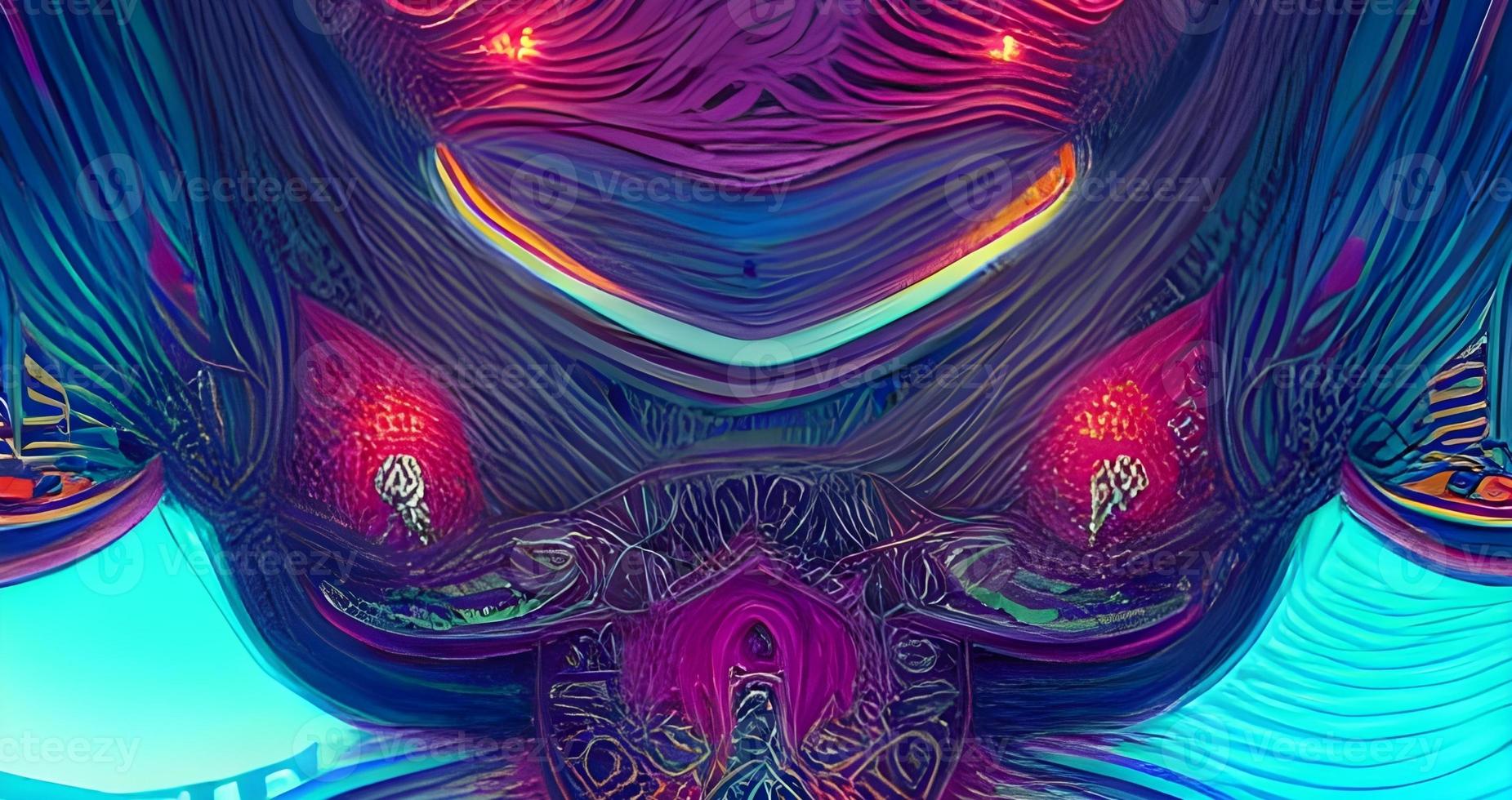 Abstract purple modern fractal. Bright background for creative graphic design. Artwork for creative graphic design photo