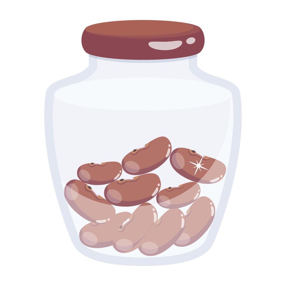 A coffee jar flat vector download