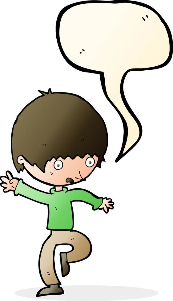 cartoon panicking man with speech bubble vector