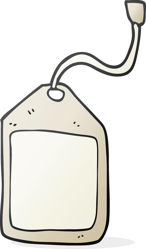 cartoon luggage tag vector