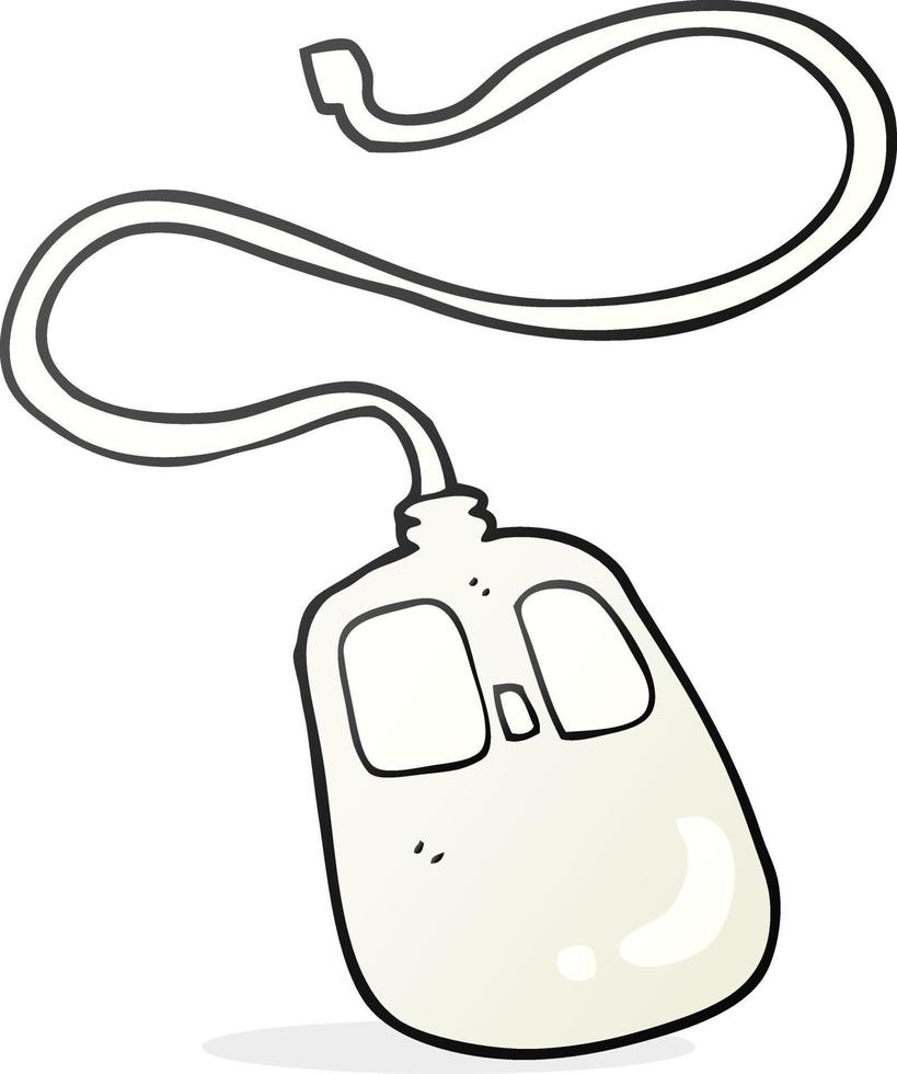 ratón de la computadora de dibujos animados vector