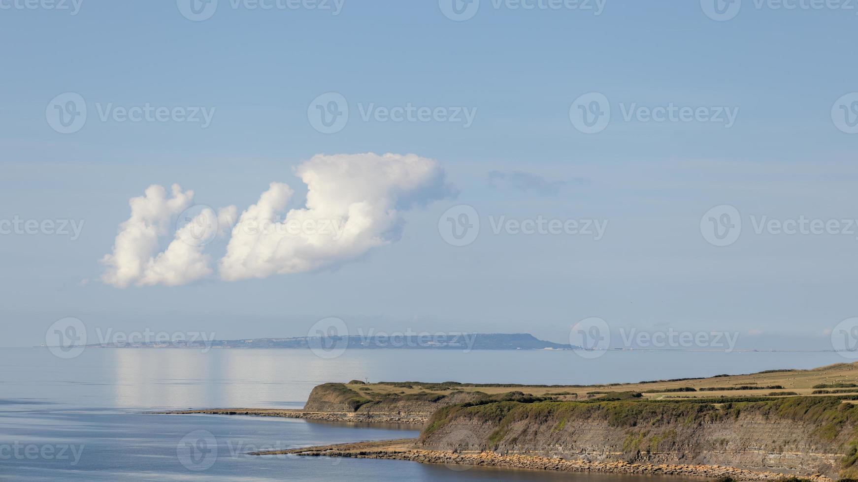View of Kimmeridge Bay on the Isle of Purbeck in Dorset photo