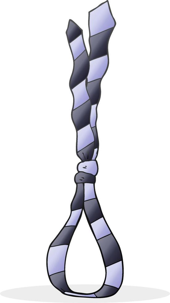 cartoon business tie like noose vector