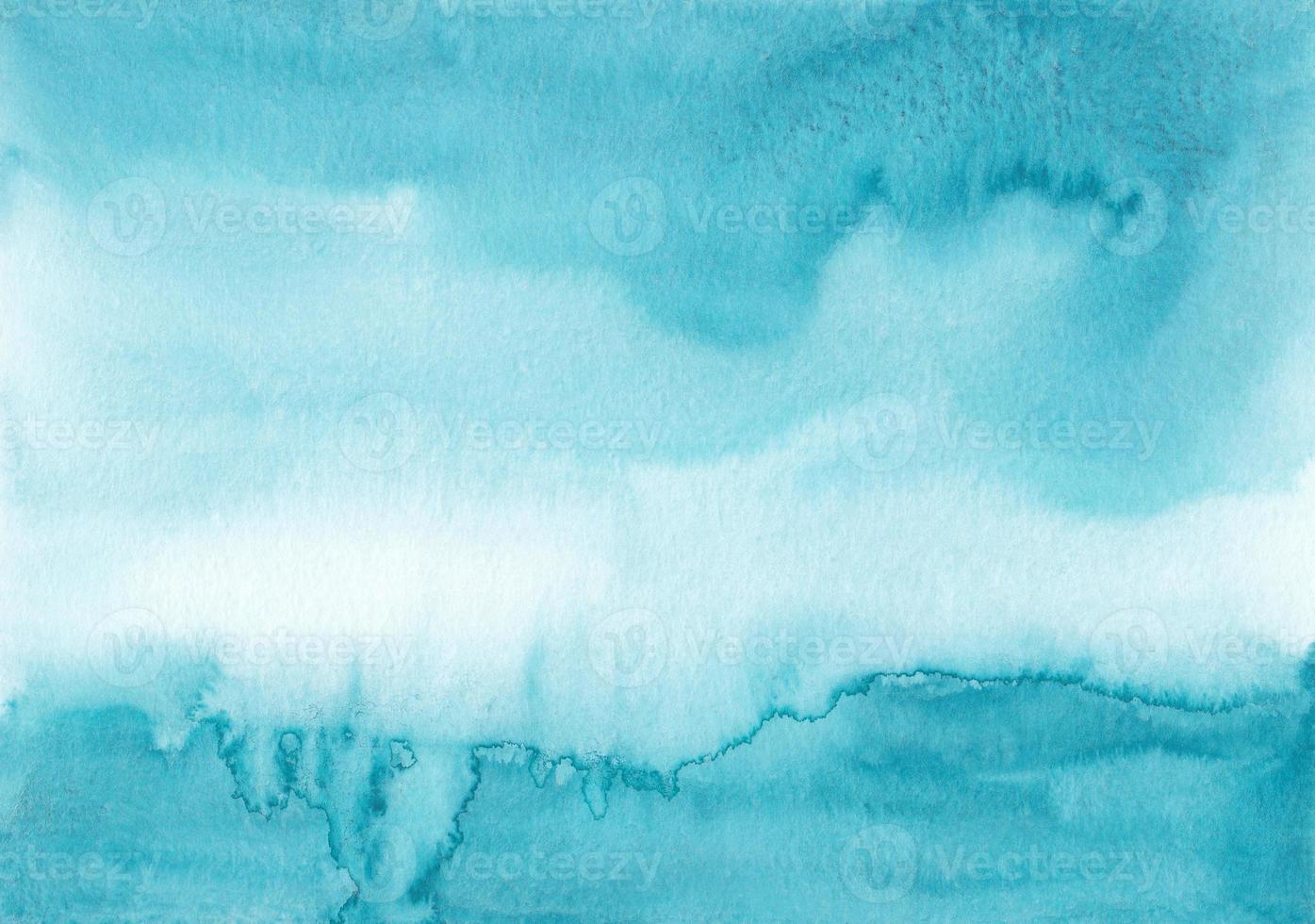 Abstract liquid sea blue watercolor background texture, hand painted