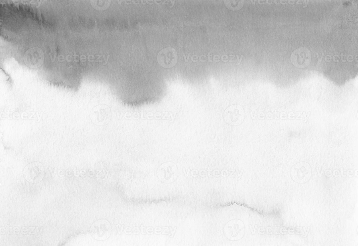 Watercolor calm gray gradient background texture, hand painted. Artistic black and white backdrop, stains on paper. Aquarelle monochrome painting wallpaper. photo