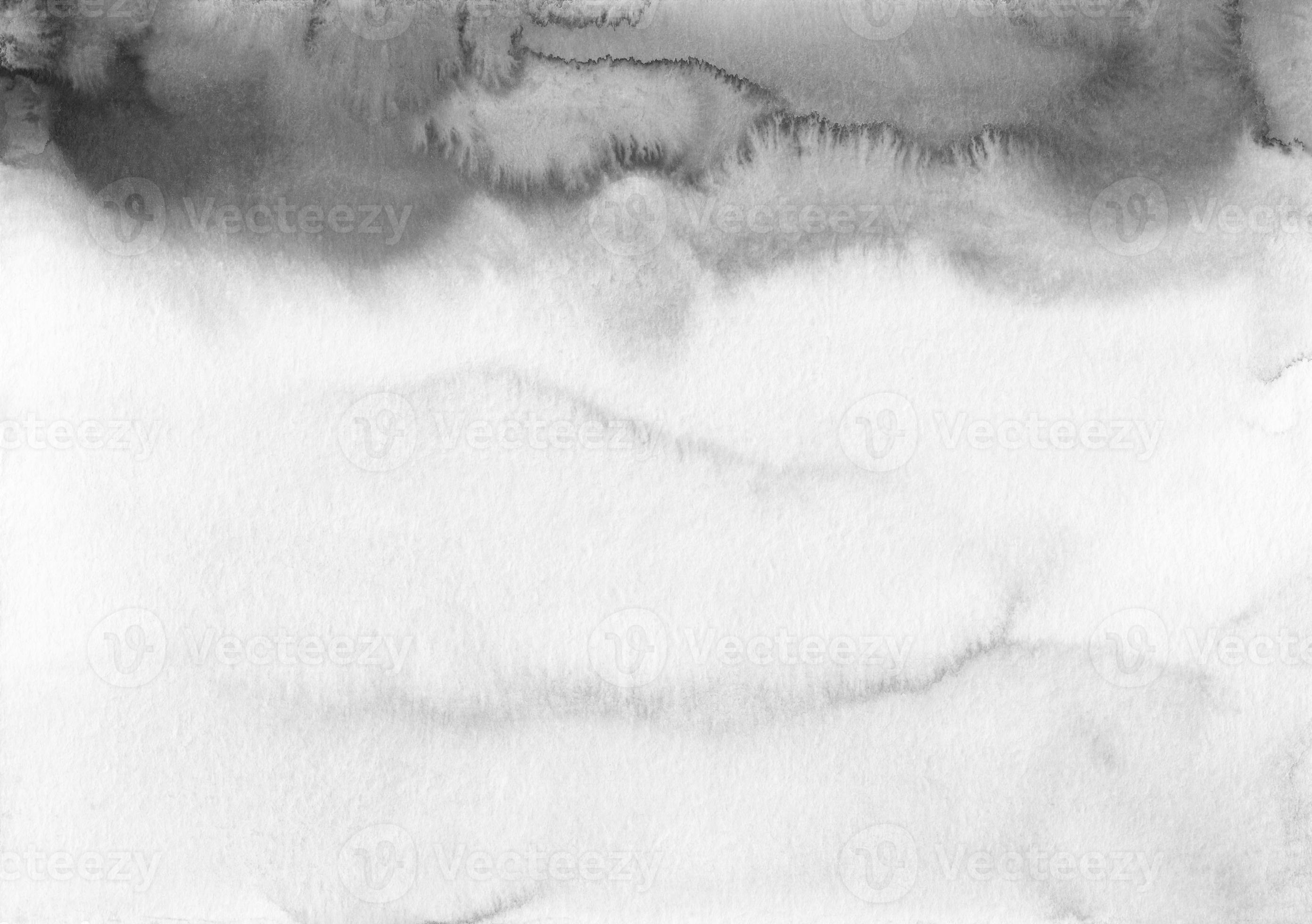 Watercolor black and white ombre background. Light gray gradient backdrop,  stains on paper. Monochrome painting wallpaper. Liquid overlay 12313378  Stock Photo at Vecteezy