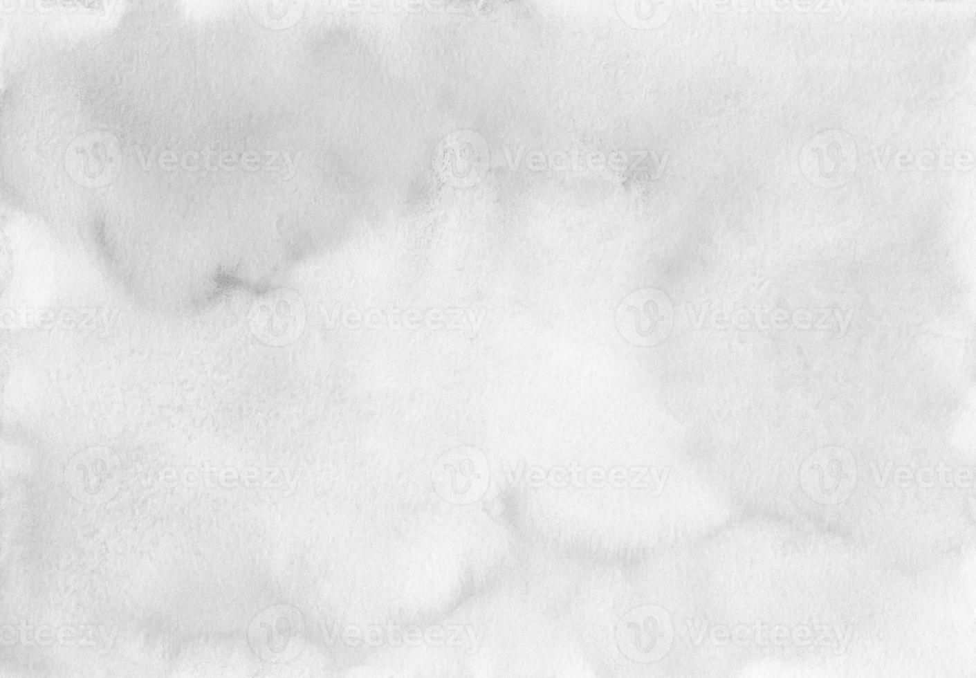 Watercolor white background with gray stains. Hand painted monochrome backdrop. photo