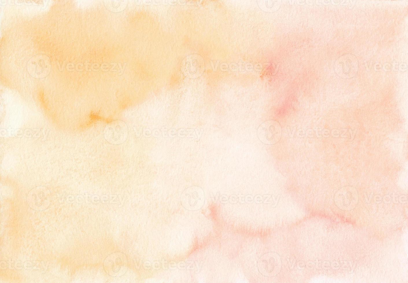 Watercolor pastel orange and pink background texture. Light peach and
