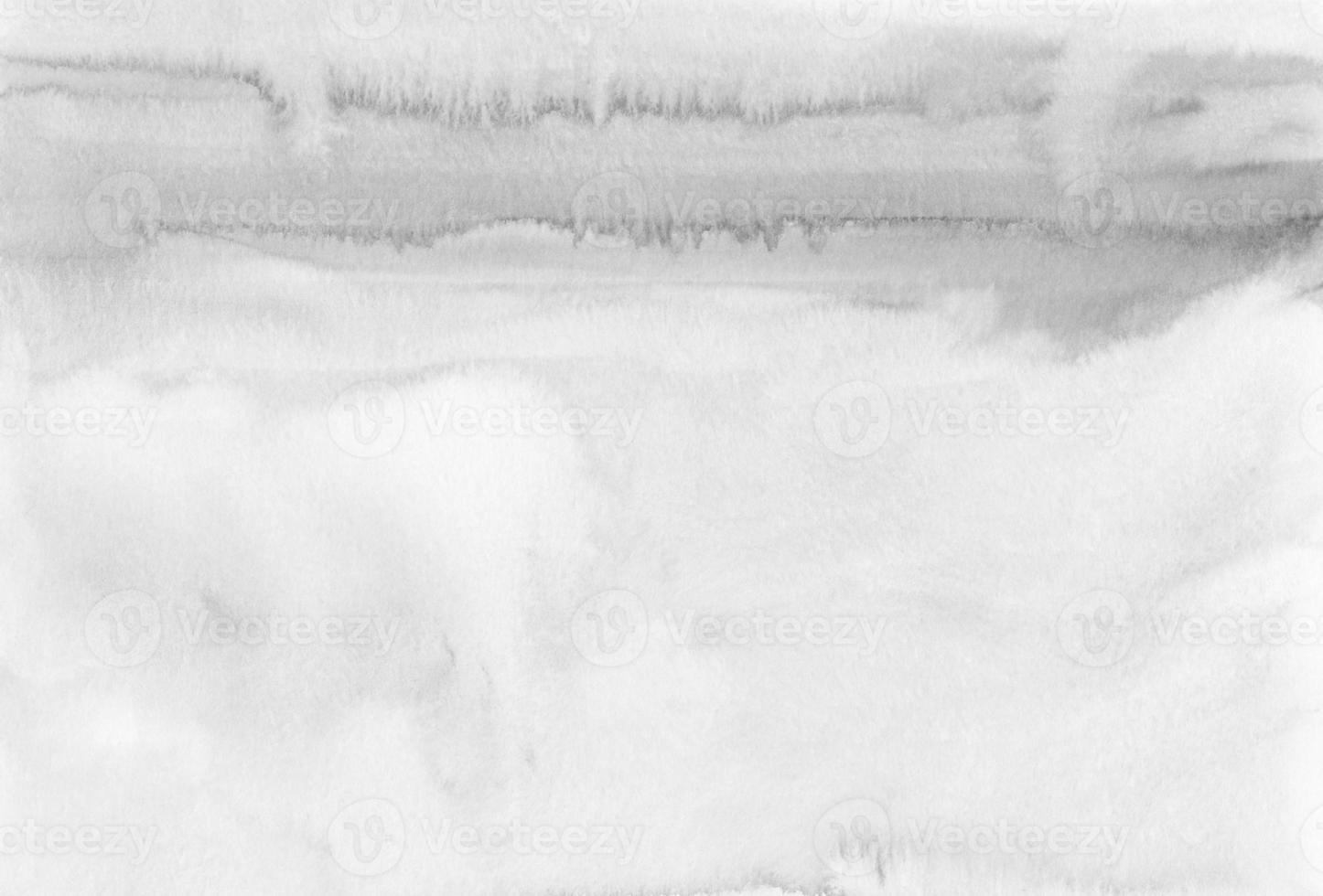 Watercolor black and white ombre background. Light gray gradient backdrop, stains on paper. Monochrome painting wallpaper. photo