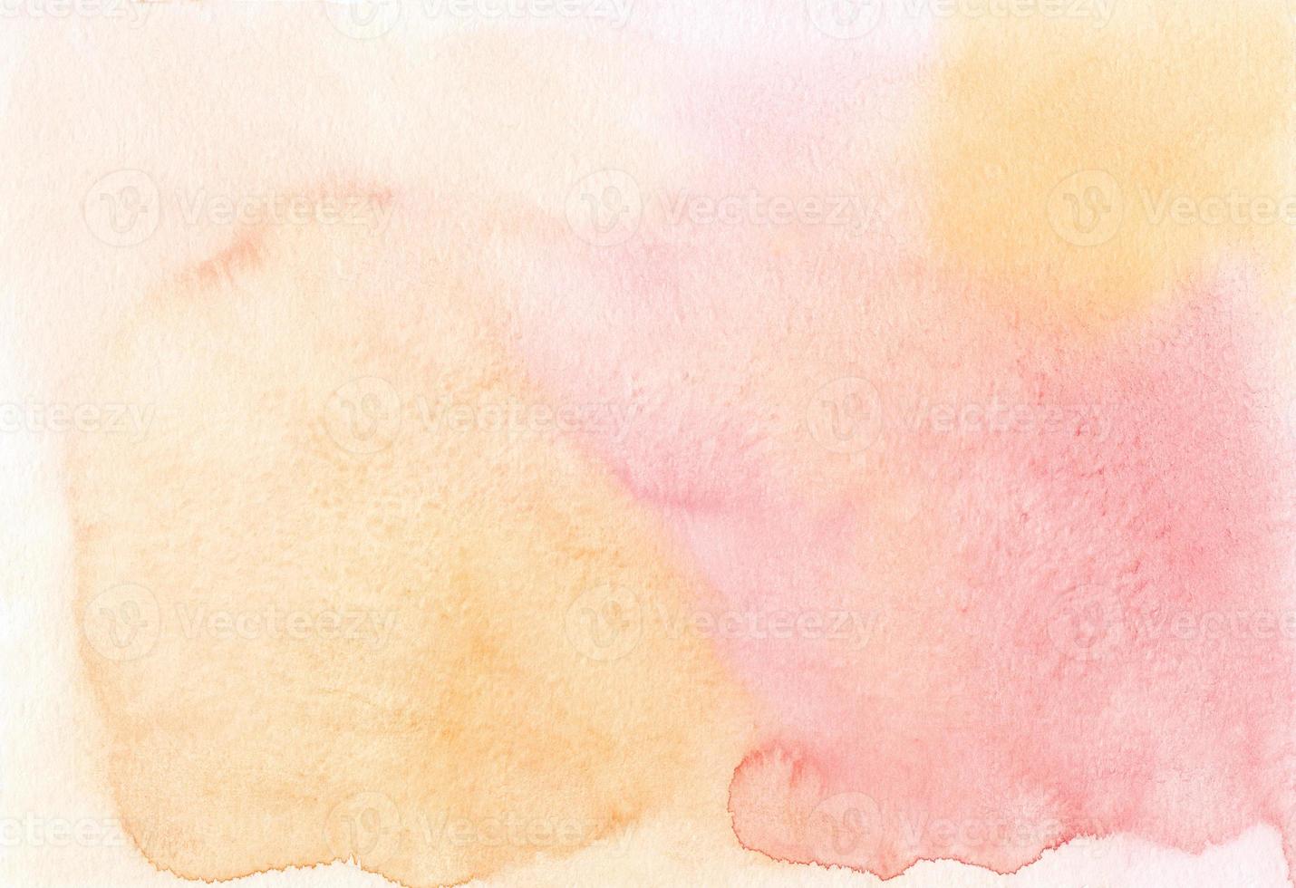 Watercolor gradient pastel orangepink background texture, hand painted