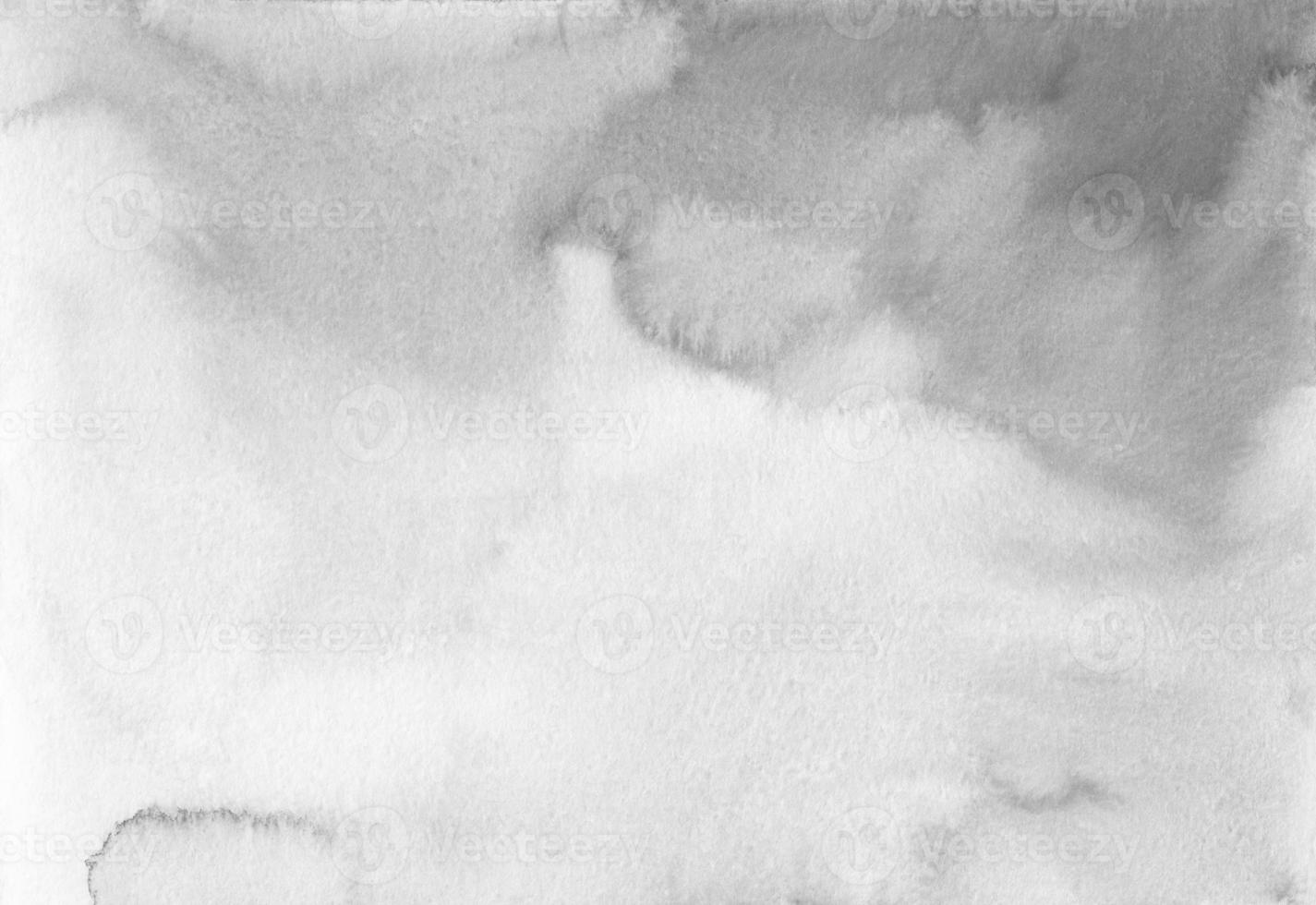 fondo ombre gris y blanco acuarela. fondo degradado gris claro, manchas en papel. papel tapiz de pintura monocromática. foto
