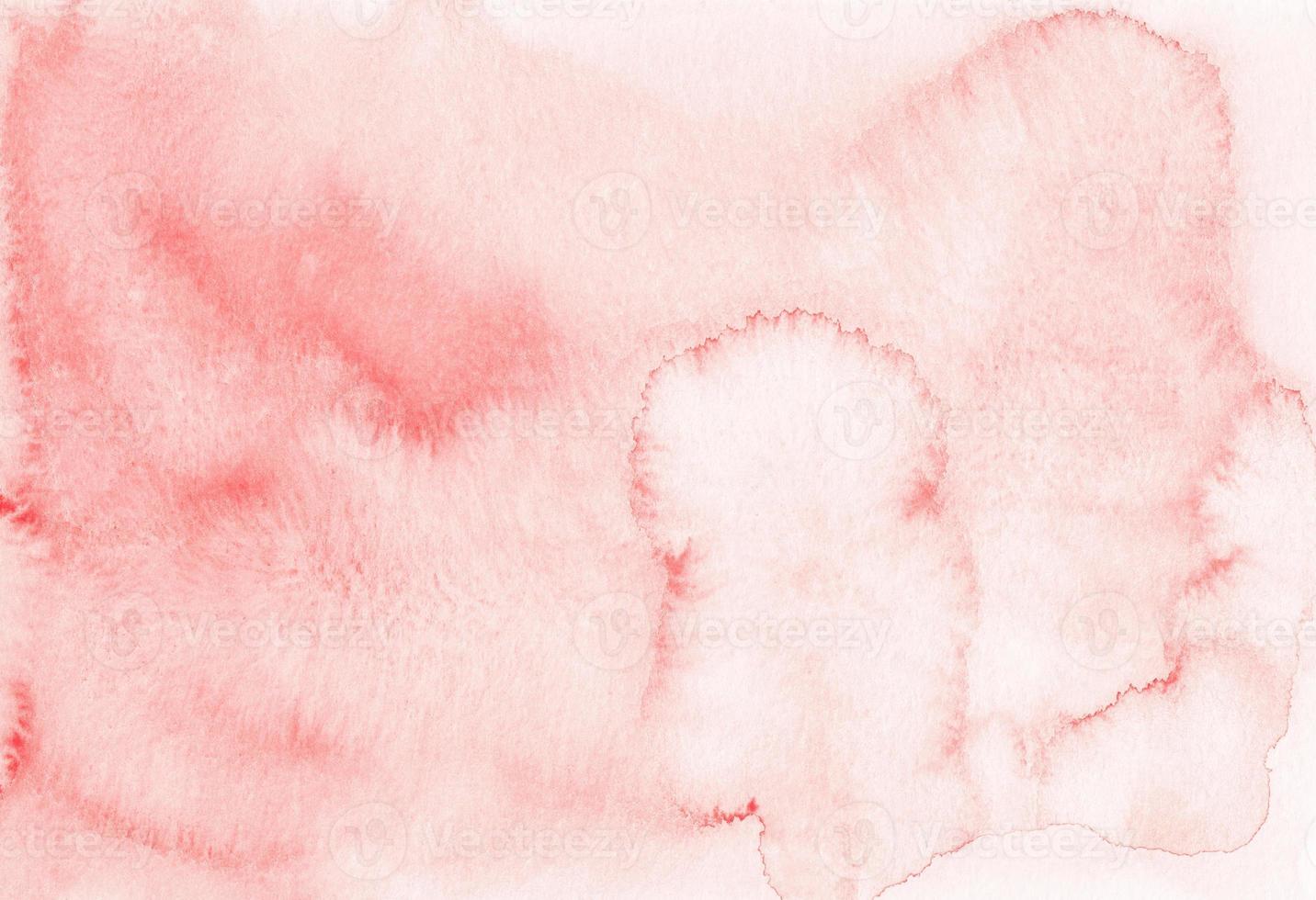 textura de fondo de coral pastel acuarela. manchas de color rojo claro
