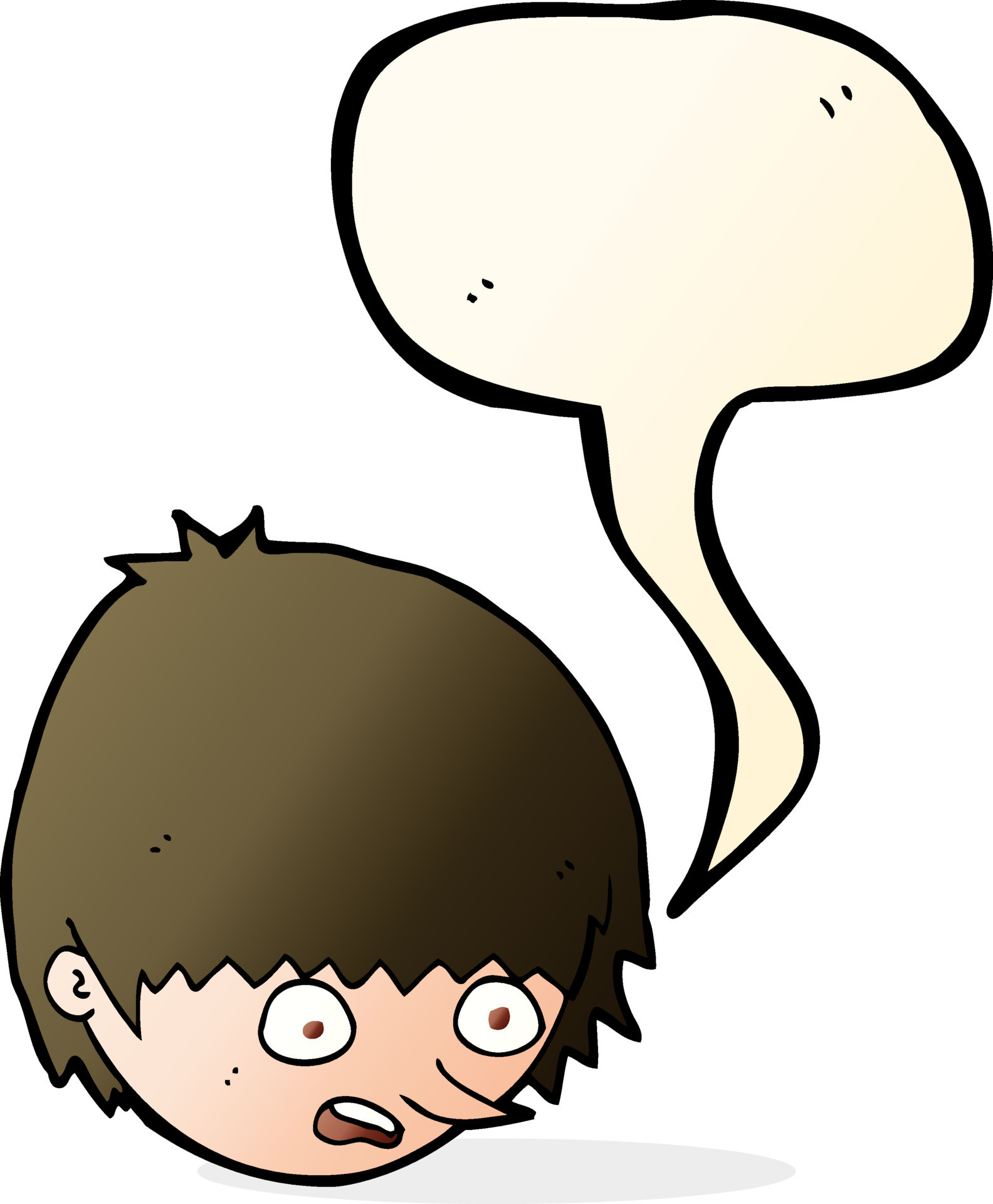 cartoon stressed face with speech bubble 12314327 Vector Art at Vecteezy
