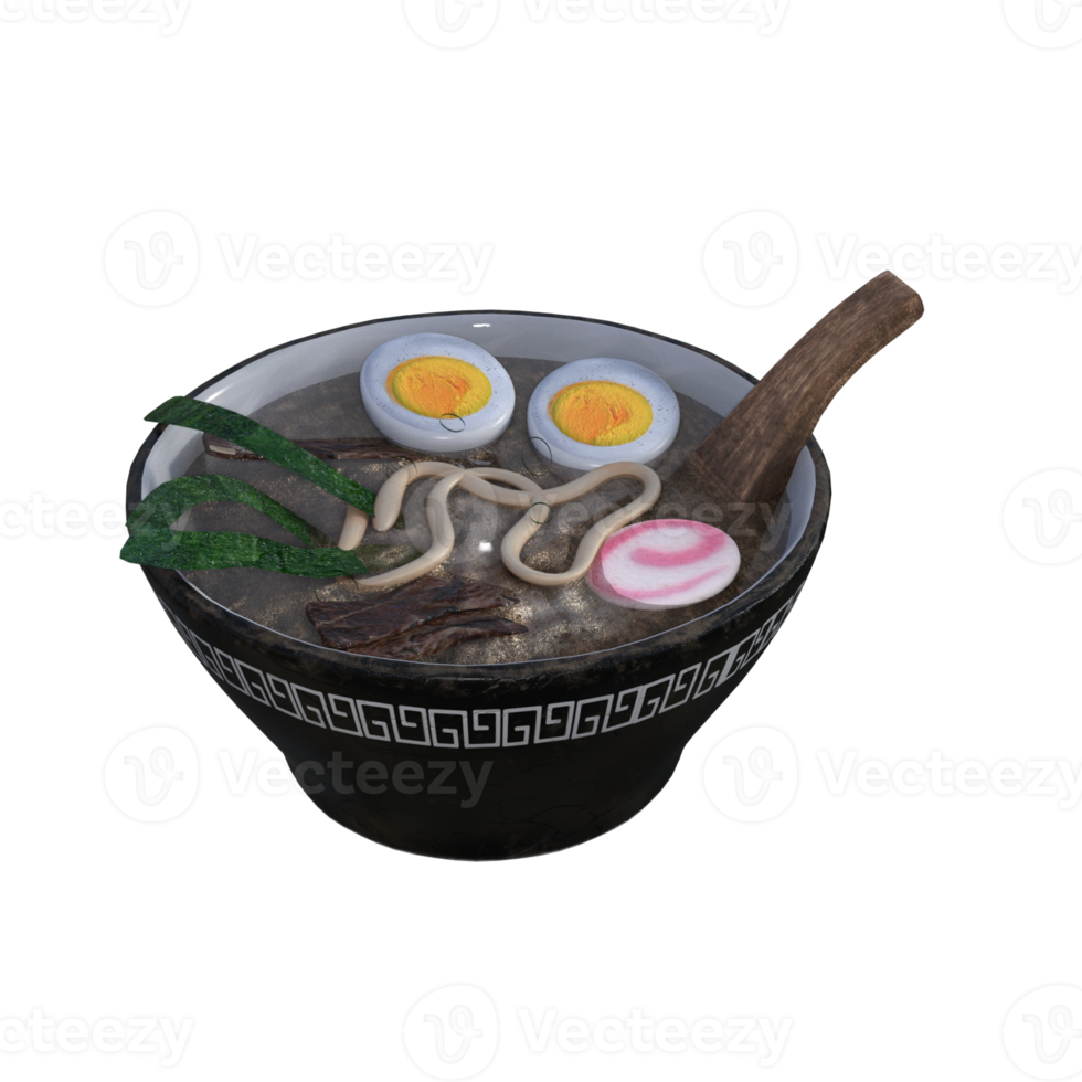 Japanese Food 3d Rendering png