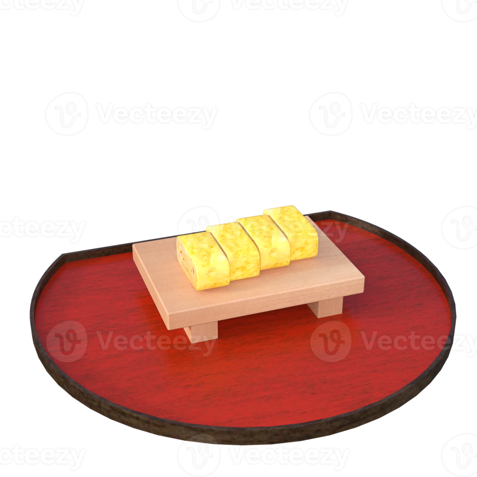 giapponese cibo 3d interpretazione png