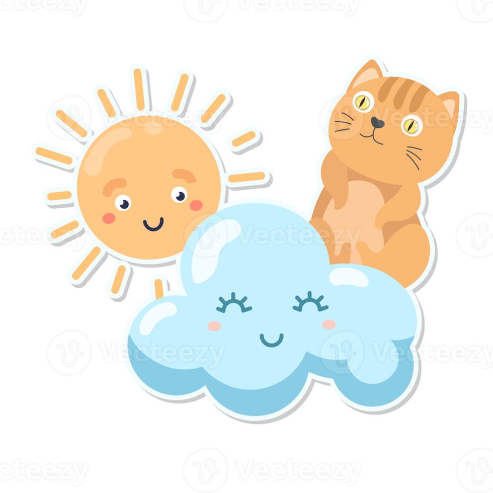 cat and weather cartoon png