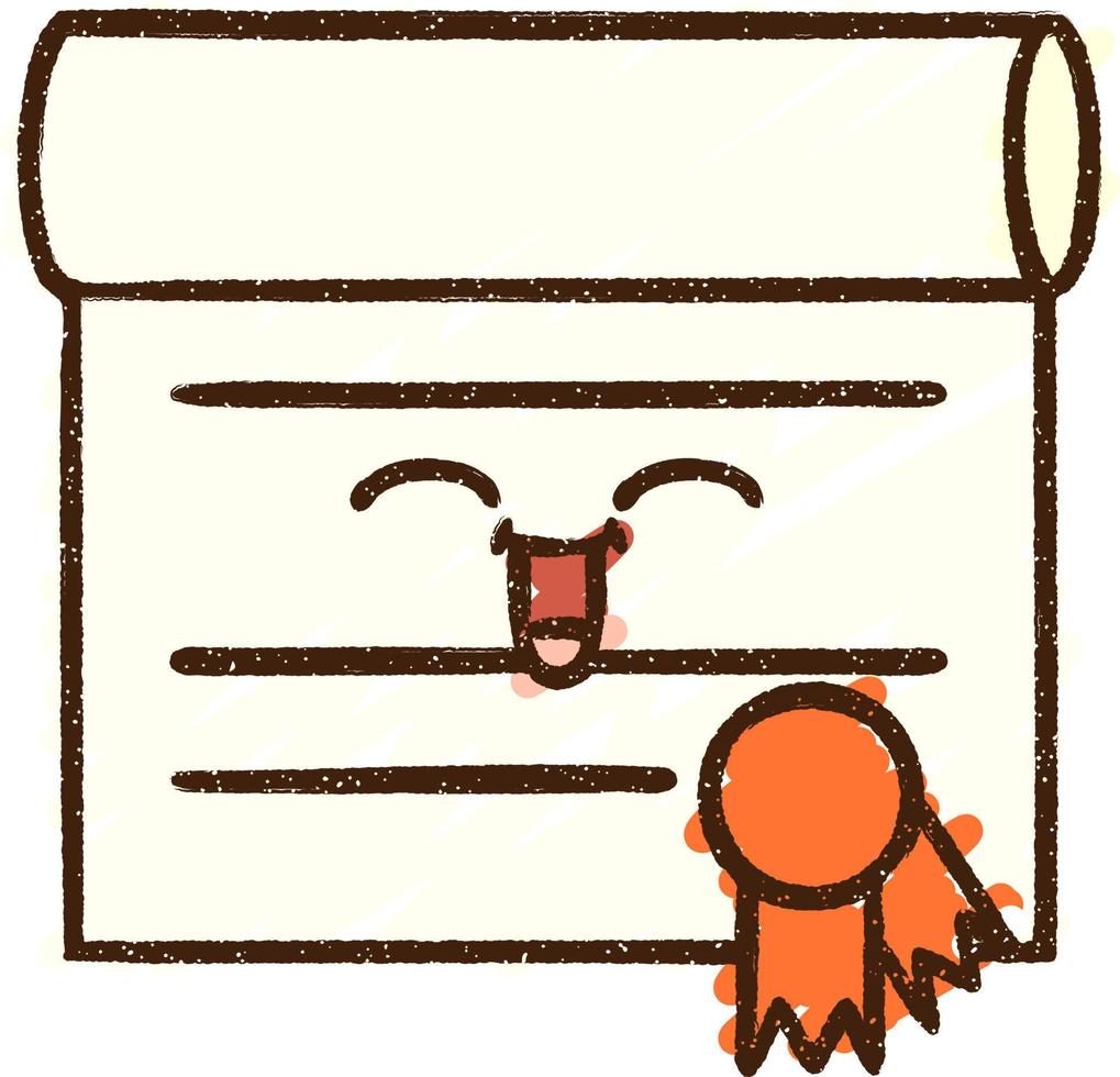 Certificate Chalk Drawing vector