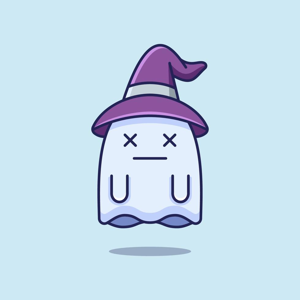 CUTE GHOST FULL OF PRESSURE vector