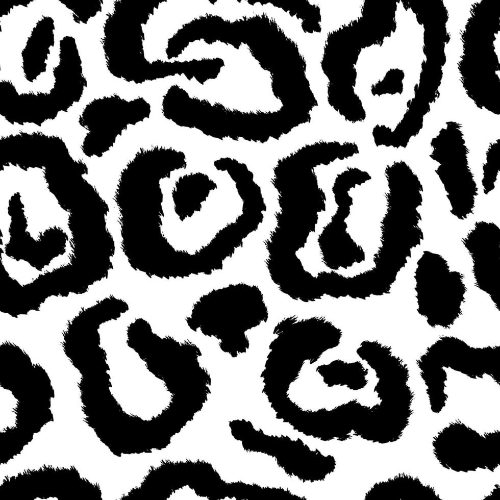 Leopard Skin Artwork Imitation Print. vector