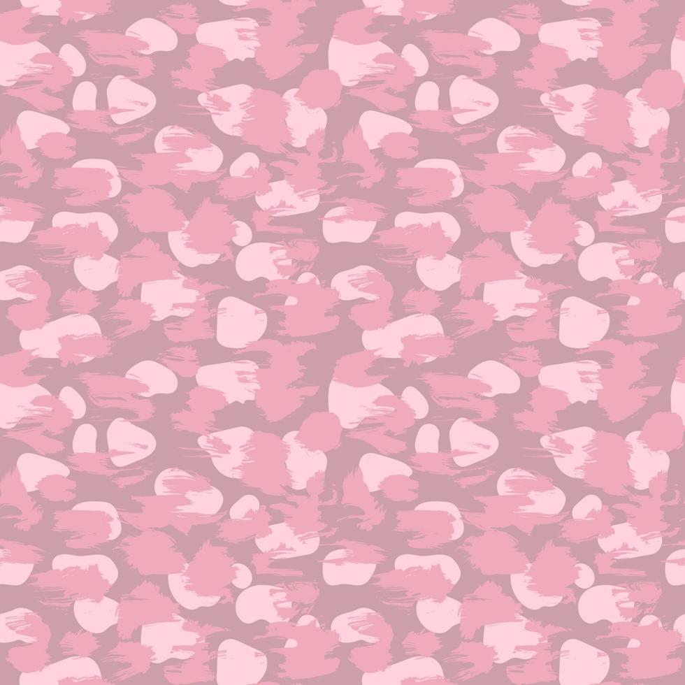 Leopard Skin Artwork Imitation Pink Seamless Pattern vector