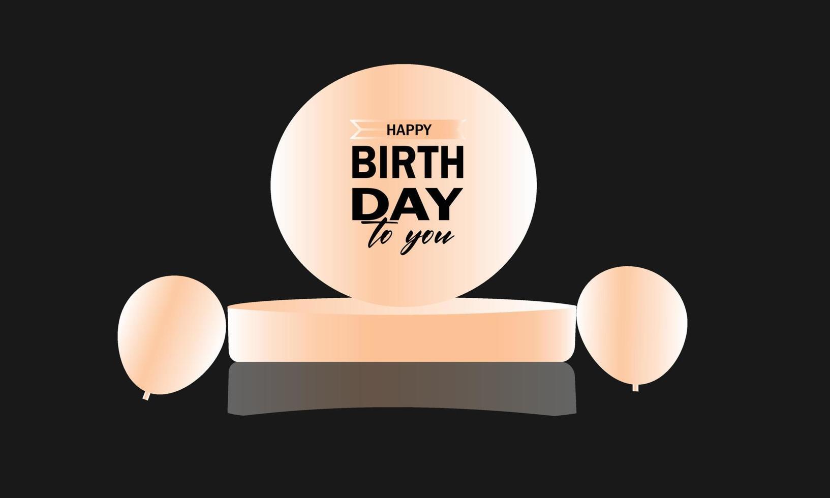 Happy birthday card vector