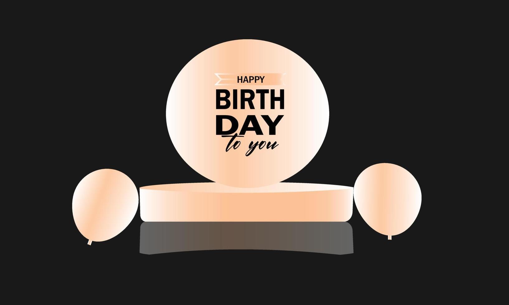 tarjeta de feliz cumpleaños vector