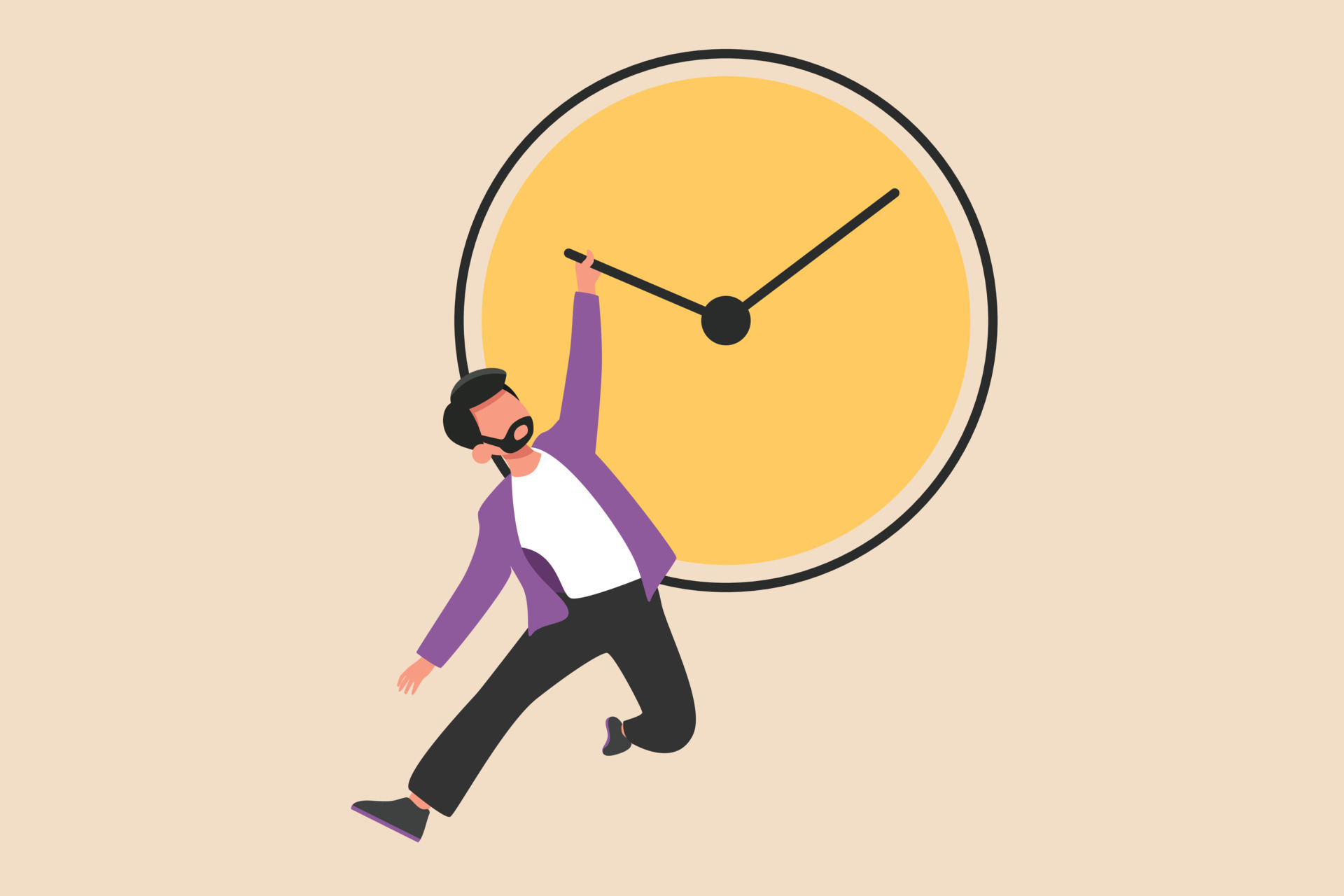 Stop Time Stock Illustration - Download Image Now - Holding Back