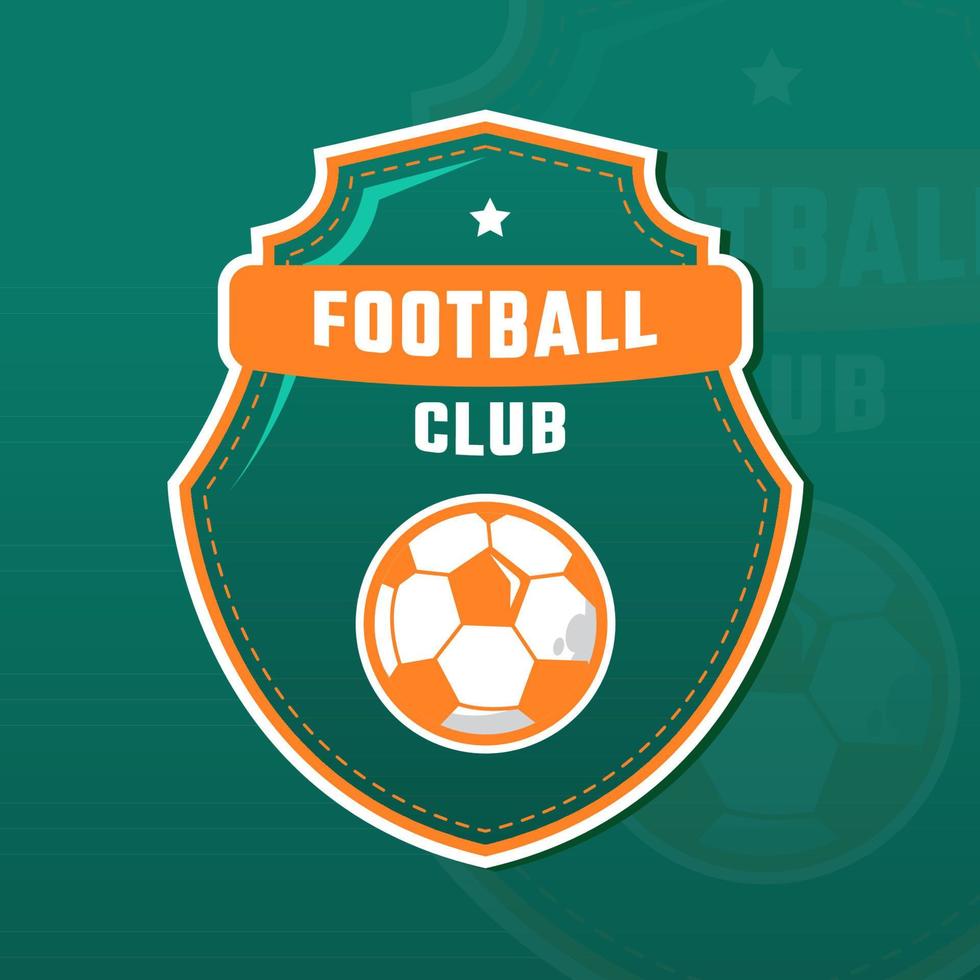 plantilla de diseño de logotipo para equipo de fútbol vector