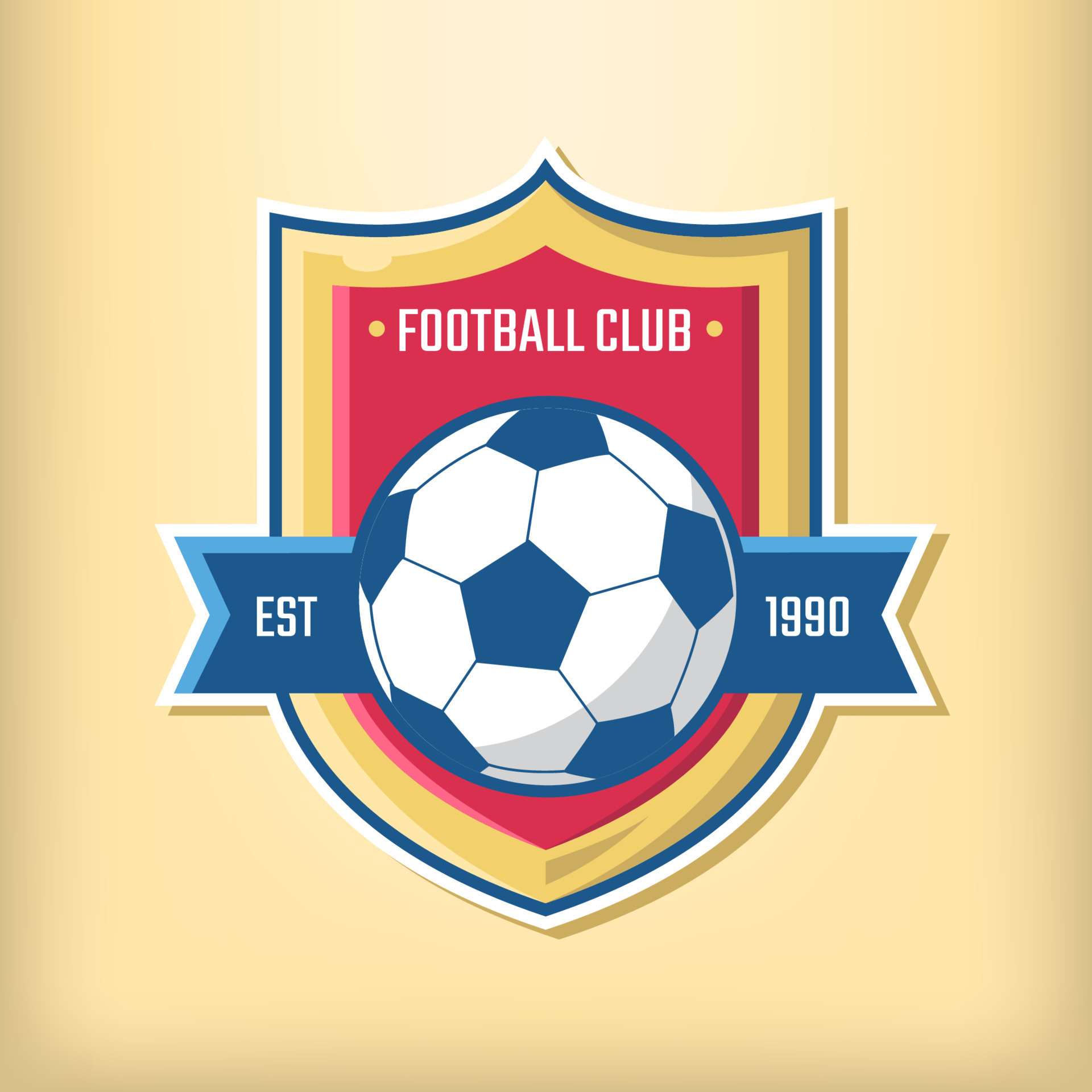 Soccer logo with stunning shield background vector design 12318953 ...