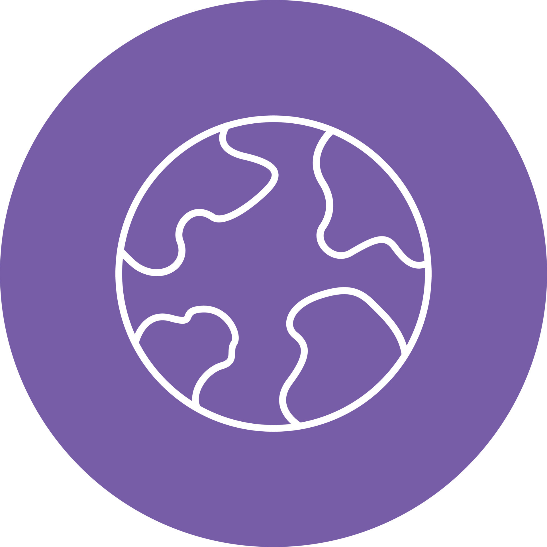 Earth Multicolor Circle Line Inverted Icon 12319309 Vector Art at Vecteezy