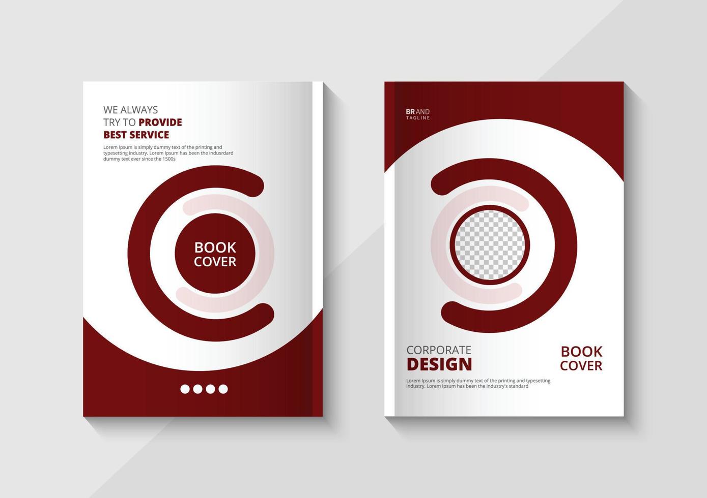 plantilla de diseño de portada de libro de negocios corporativos vector