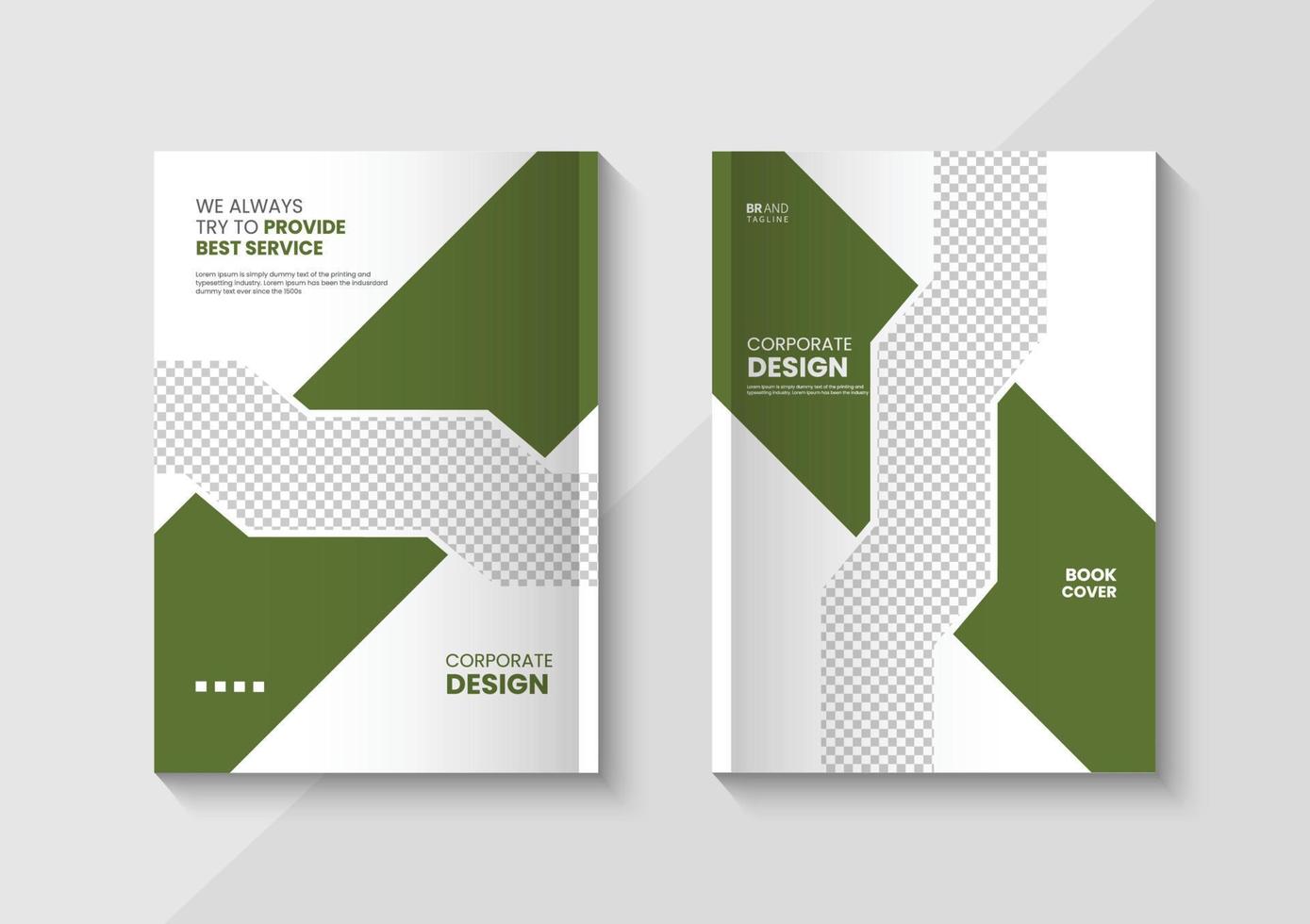 Corporate Business Book Cover Design Template vector