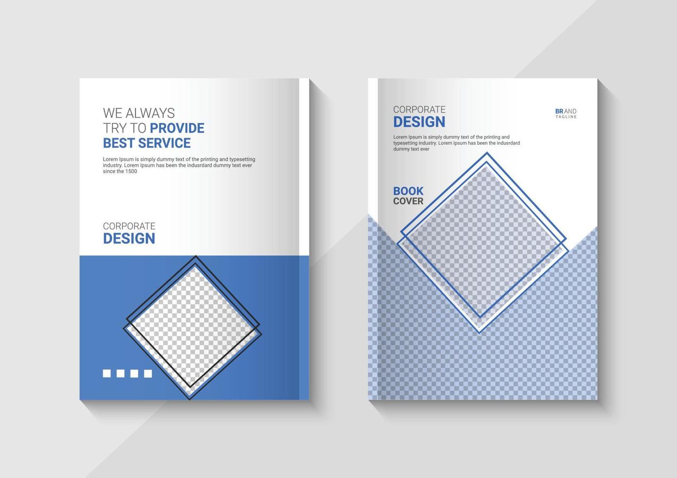 Corporate Business Book Cover Design Template vector