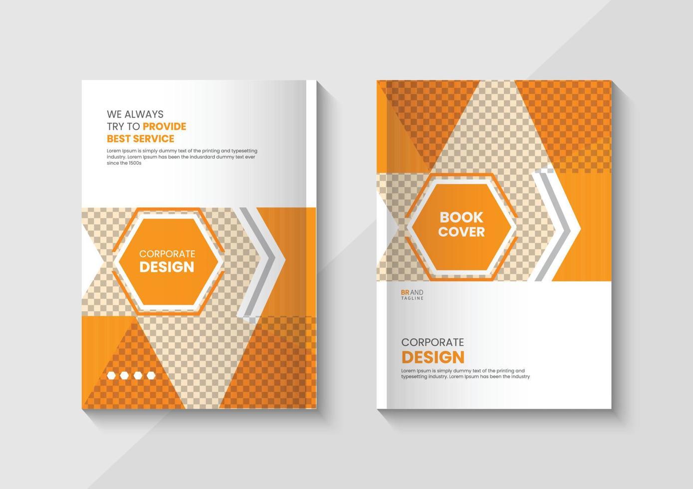 Corporate Business Book Cover Design Template vector